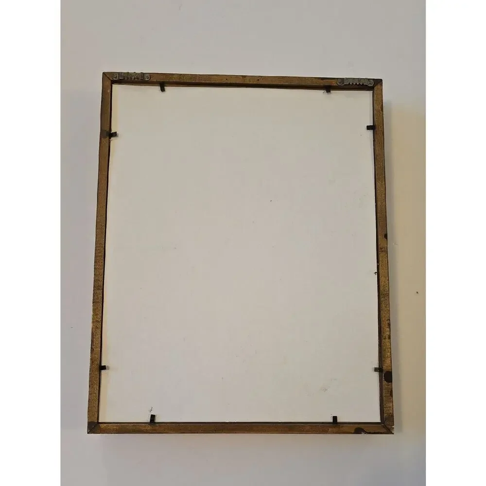 Vintage Wooden Wall Display Shelf Knick Knack Shadow Box French Herb Drying Rack